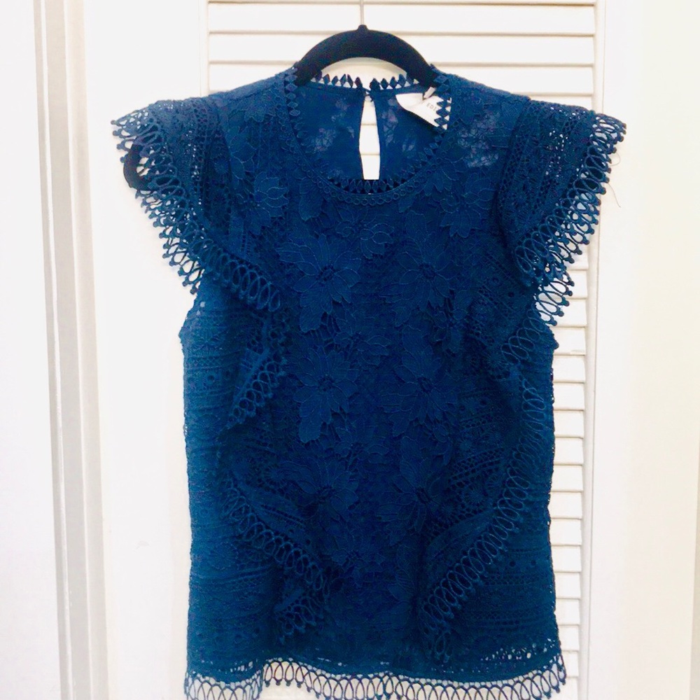 Guest Editor Navy Blue Top